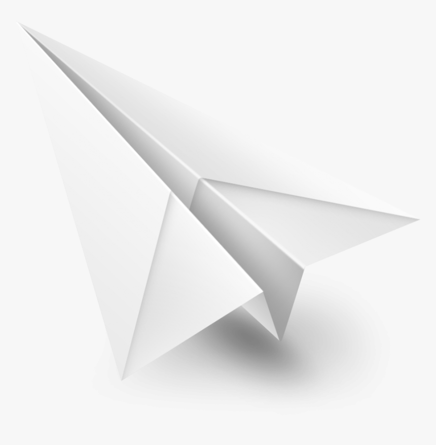 White Paper Plane Png Image - .png White Paper Plane, Transparent Png