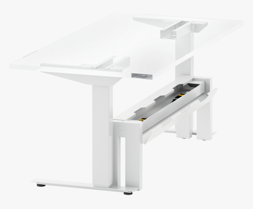 Standing Wire Manager Accessory With Desk From Us Based - Coffee Table, HD Png Download