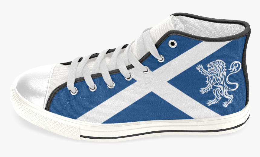 Tribal Lion Rampant And Saltire Flag By Artformdesigns - Skate Shoe, HD Png Download