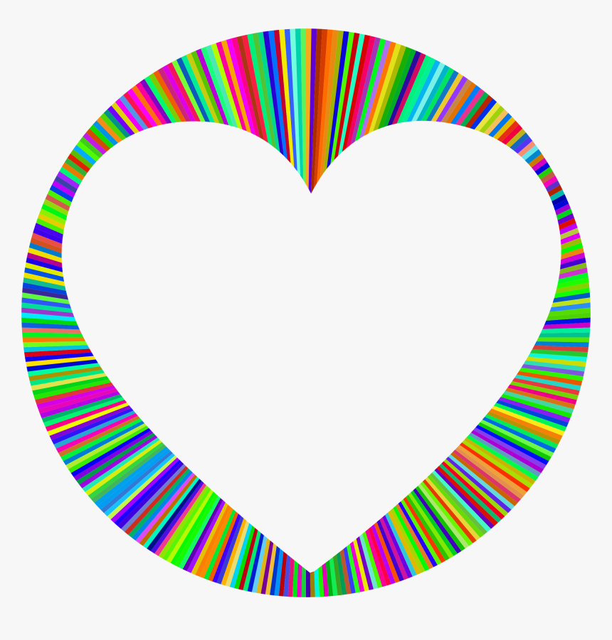 Prismatic Heart Halo Large Clip Art Library Stock - Kidding Around Yoga, HD Png Download
