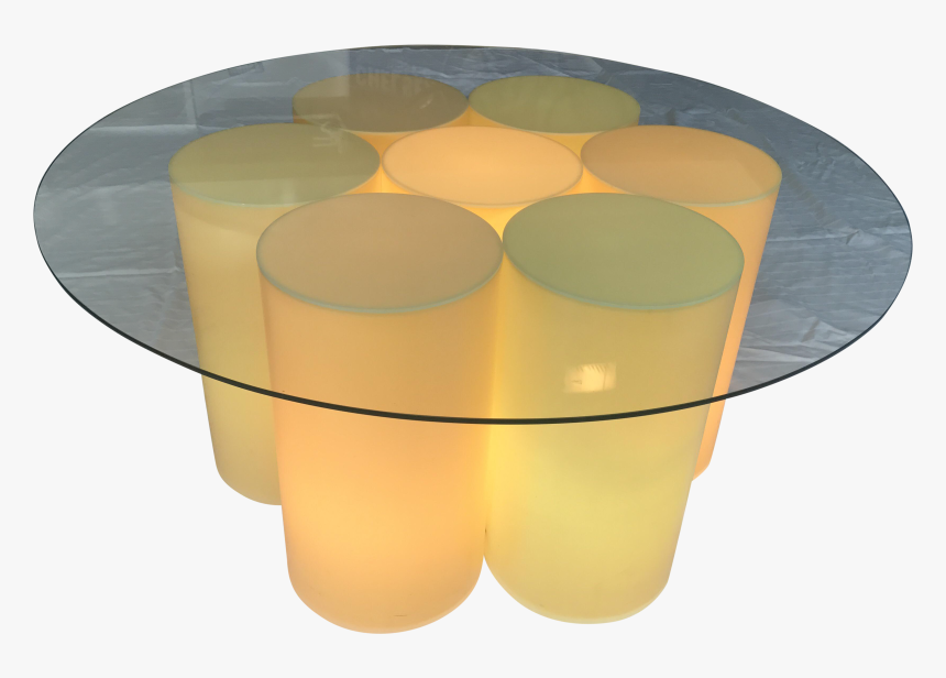 Png Black And White Vintage Plastic Groovy Cylinder - Coffee Table, Transparent Png