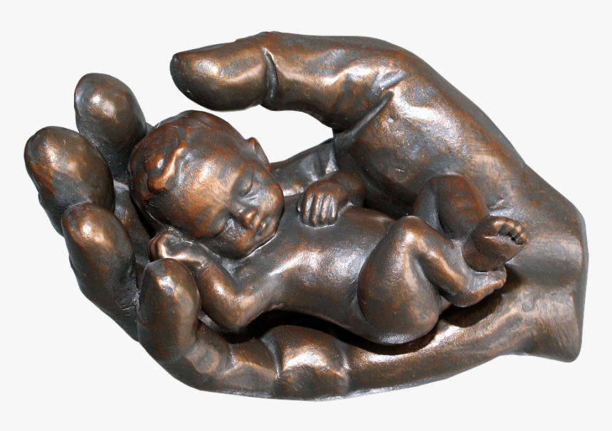 Ceramic Praying Hands With Baby, HD Png Download