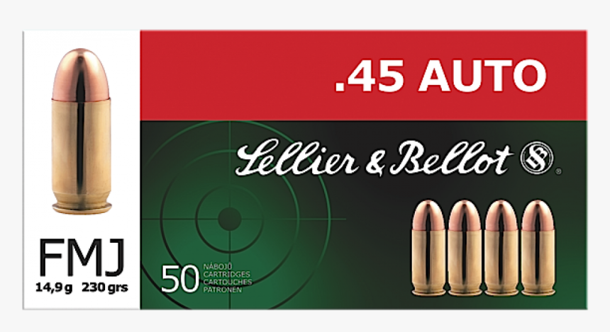 Sellier Bellot .45, HD Png Download