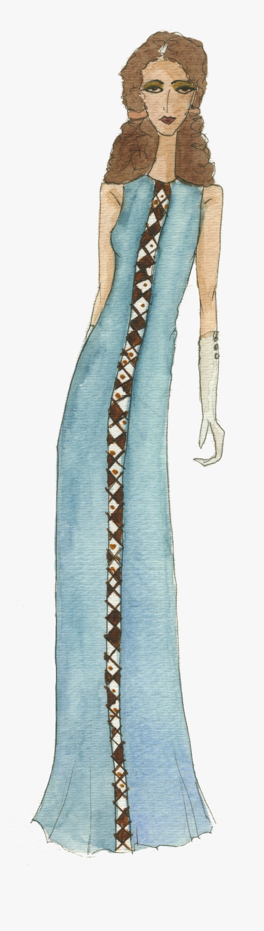 Bluegown - Drawing, HD Png Download