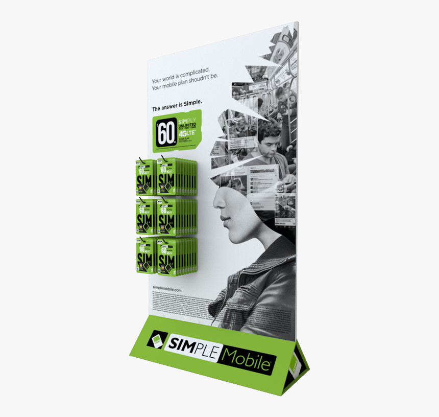 Simple Mobile, HD Png Download