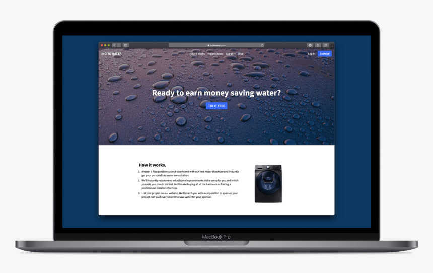 Incite Water Mockup - Electronics, HD Png Download