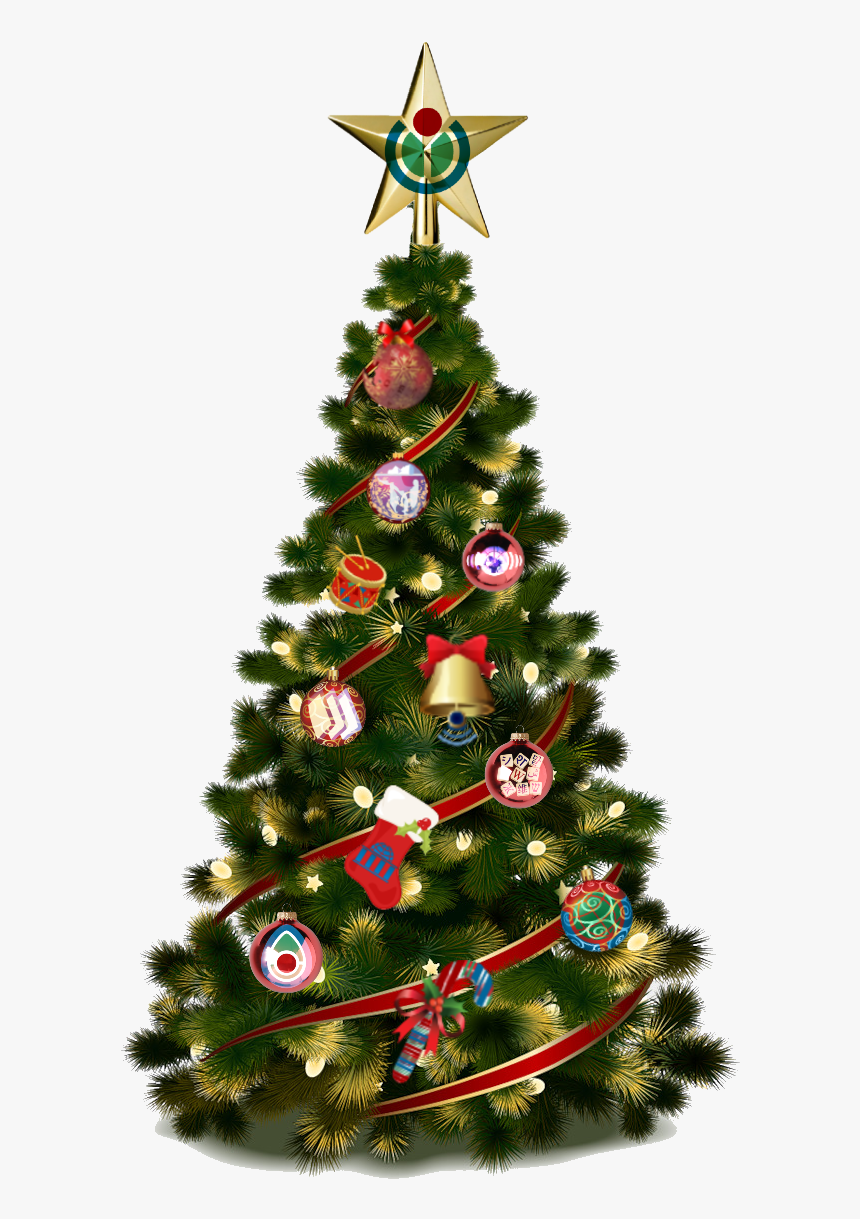 Wiki-mas Tree - Transparent Transparent Background Christmas Tree Png, Png Download