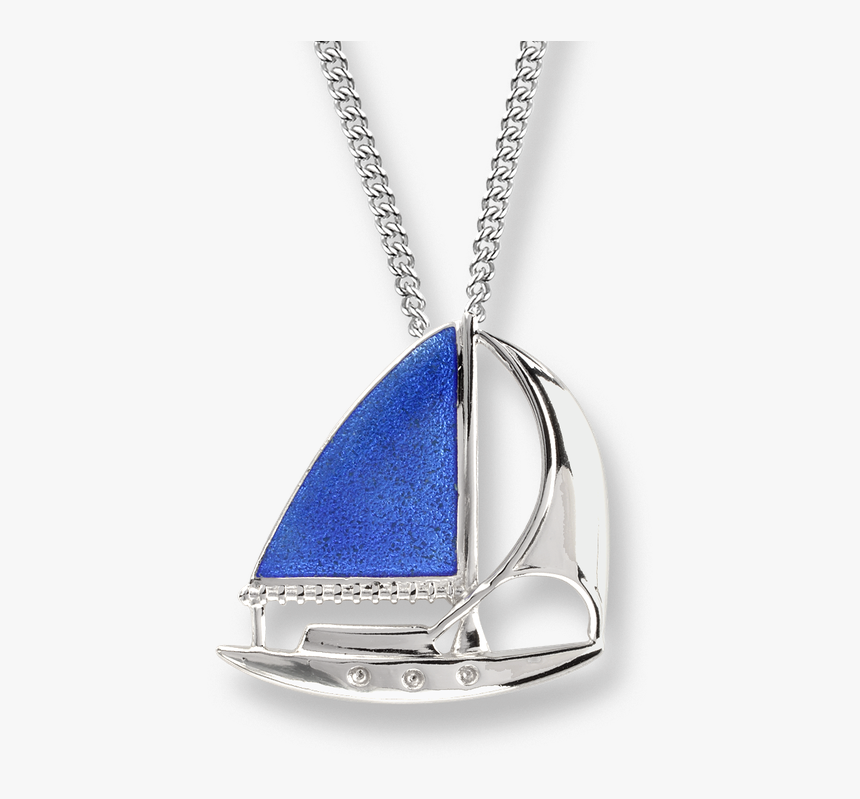 Nicole Barr Designs Sterling Silver Sailboat Necklace - Locket, HD Png Download