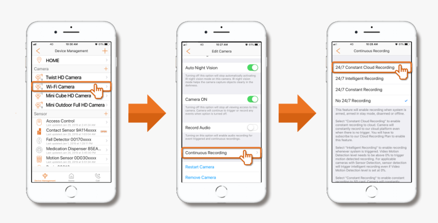 24/7 Constant Cloud Recording - Huawei P9 Face Recognition, HD Png Download