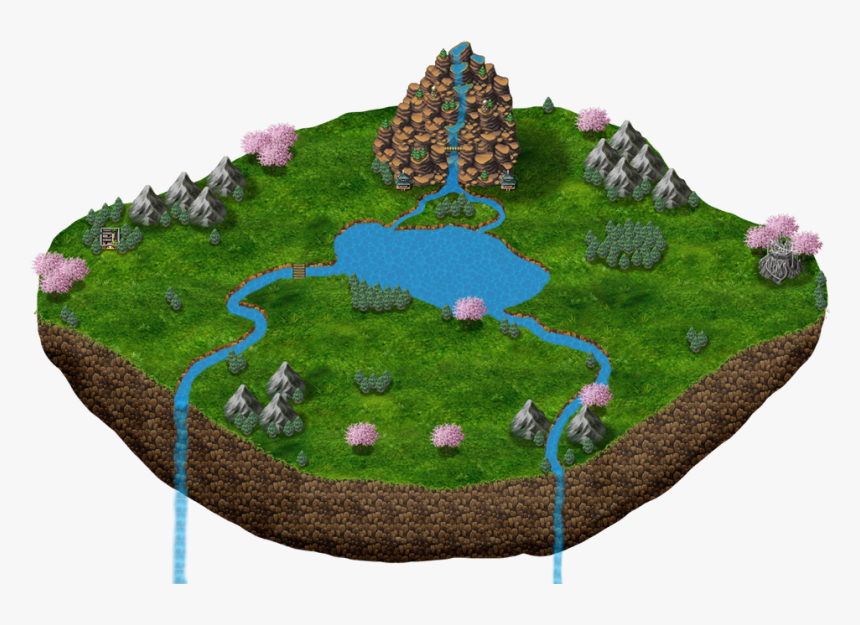 Test - Rpg Maker Floating Island, HD Png Download