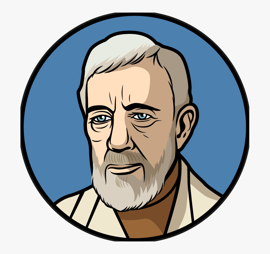 Draw Obi Wan Kenobi Face Easy, HD Png Download
