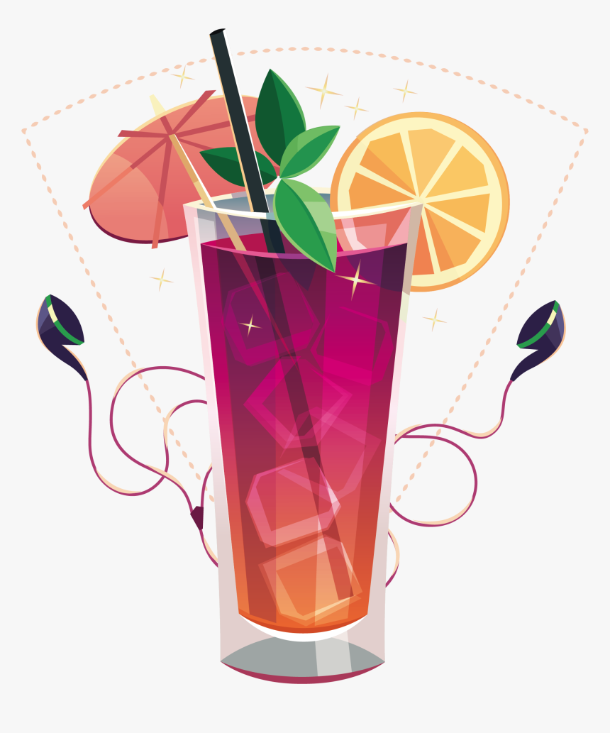 Juice Drink Cartoon Poster Promotional Material Transprent, HD Png Download