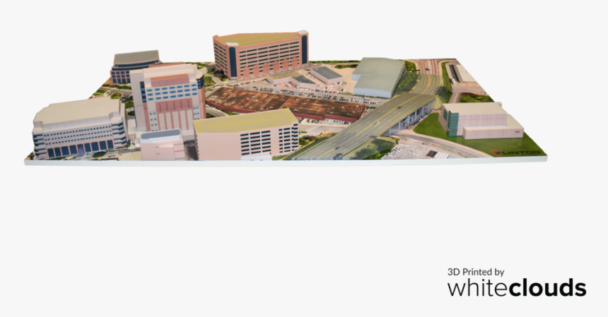 3d Printed Whiteclouds St Judes Architecture Flintco - Metropolitan Area, HD Png Download