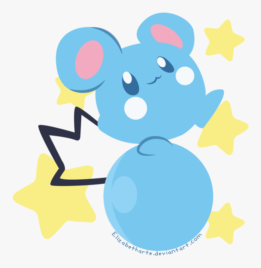 Azurill By Elizabetharte - Azurill Fanart, HD Png Download