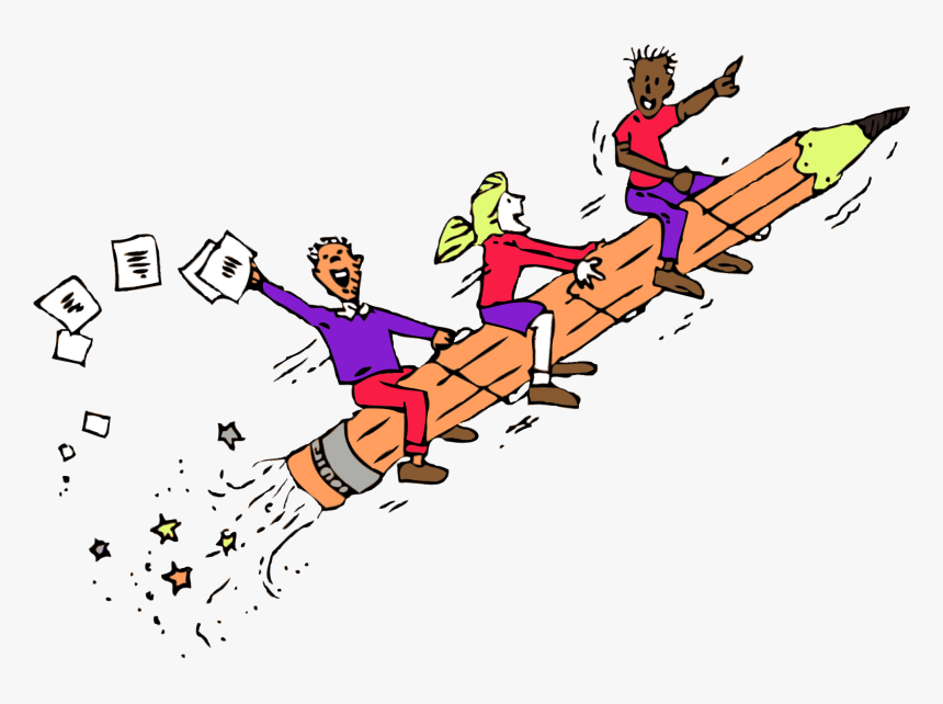 Pencil Kids Png, Transparent Png