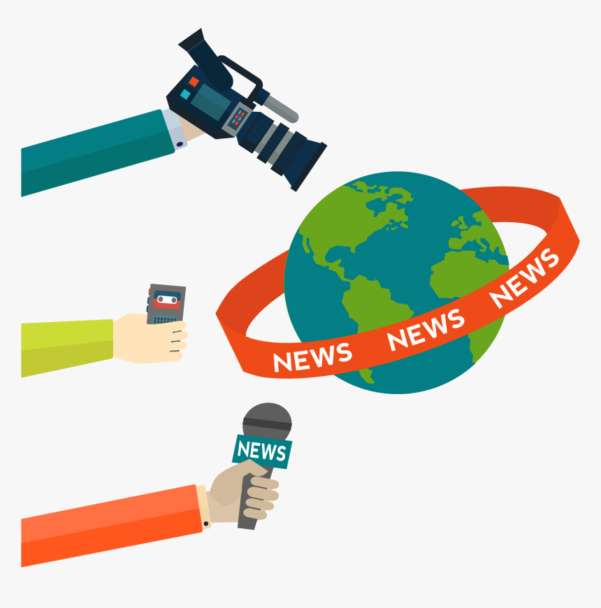 Interview Clipart Tv Host - Media Journalist Png, Transparent Png