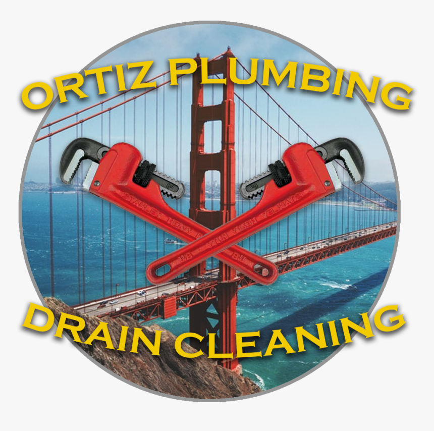 Ortiz Plumbing And Drain Cleaning Logo - Golden Gate Bridge, HD Png Download