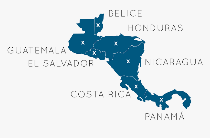 Rebexa Group Central America - Central America Map Png, Transparent Png