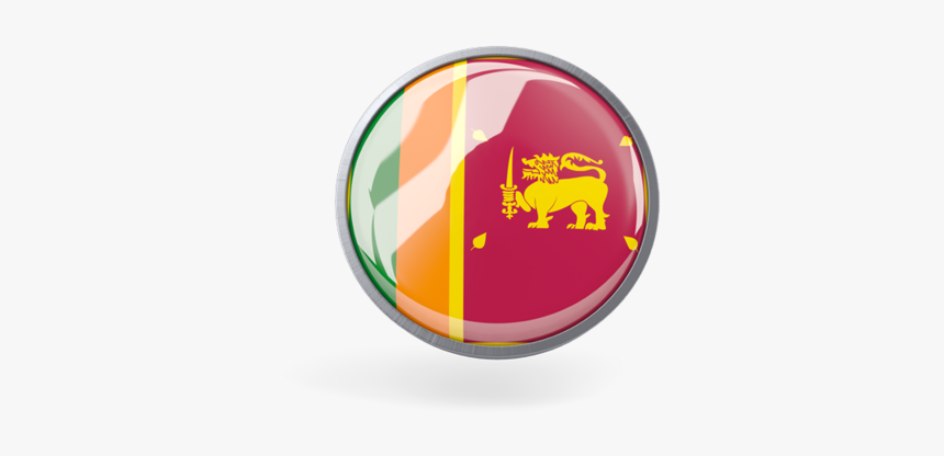 Metal Framed Round Icon - Sri Lanka Flag, HD Png Download