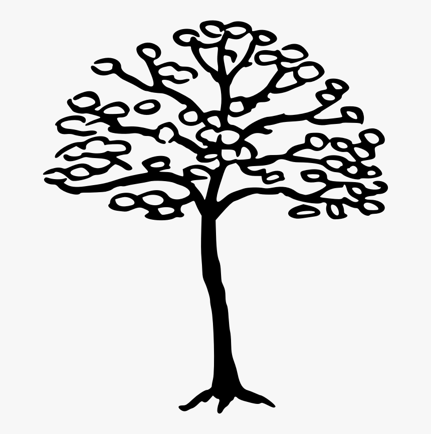Simple Tree - Silhouette, HD Png Download