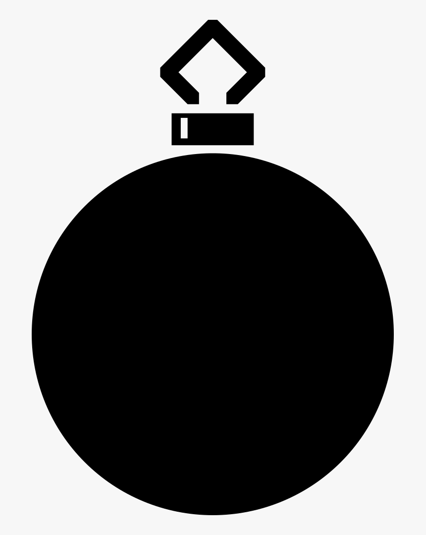 Simple Tree Bauble Silhouette - Bauble Silhouette Png, Transparent Png