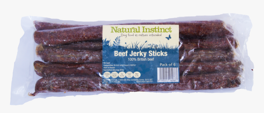 Natural Instincts Beef Jerky Sticks Raw Dog Treats - Signage, HD Png Download