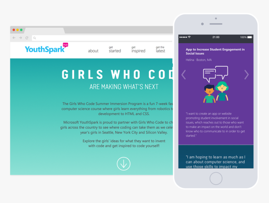 Girls Who Code Are Making What S Next Website, HD Png Download