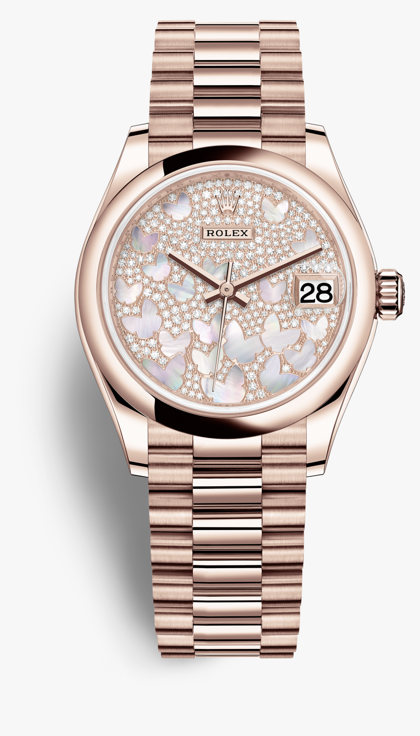 Datejust - Rolex Datejust Butterfly, HD Png Download
