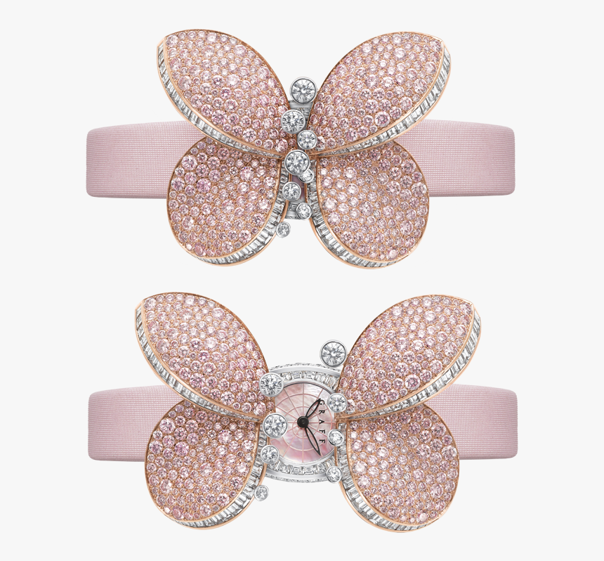 Graff Princess Butterfly White Gold & Pink Diamonds - Graff, HD Png Download