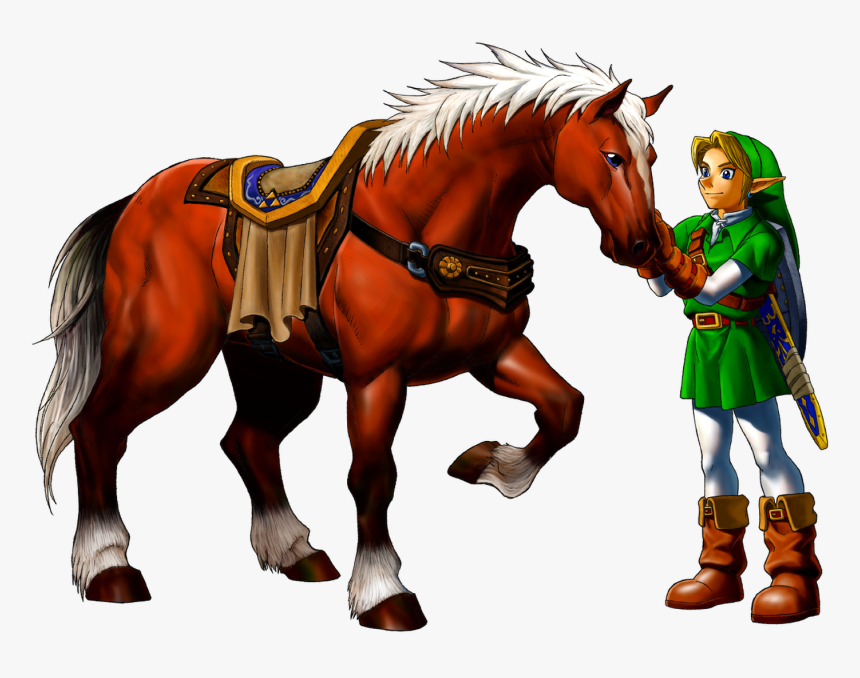 Verzamelingen Link Adulte Et Epona - Epona Link Ocarina Of Time, HD Png Download