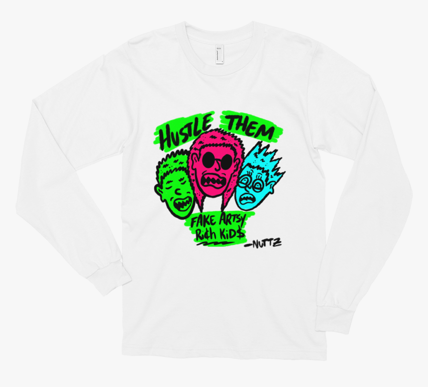 Image Of Hustle Them Rich Kids Long Sleeve - Sweatshirt, HD Png Download