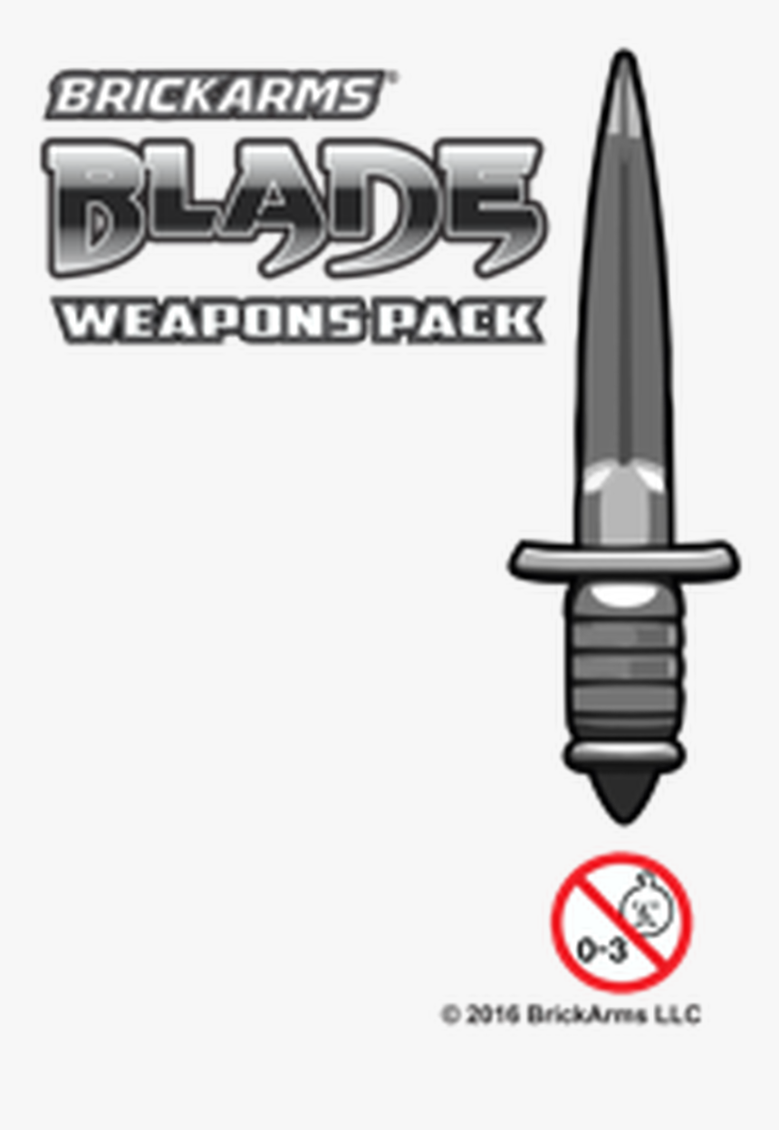 Brickarms® Blade Weapons Pack - Throwing Knife, HD Png Download
