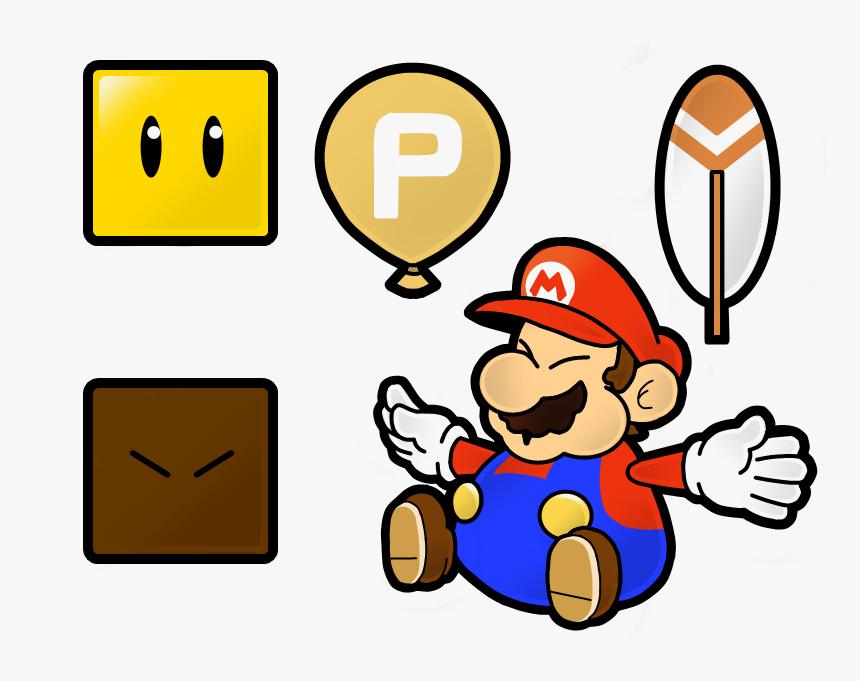 Super Paper Mario World - Super Mario World Balloon, HD Png Download