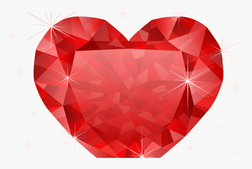 Cute Flower Heart Design Paper Imagefullycom Images, - Red Gemstone Heart Shaped, HD Png Download