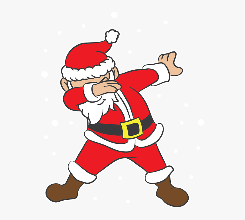 Dabbing Santa Clipart Png, Transparent Png