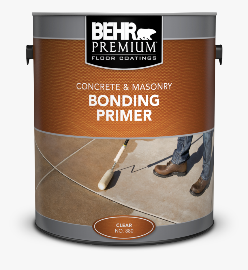 Can Of Concrete & Masonry Bonding Primer - Behr White Concrete Stain, HD Png Download