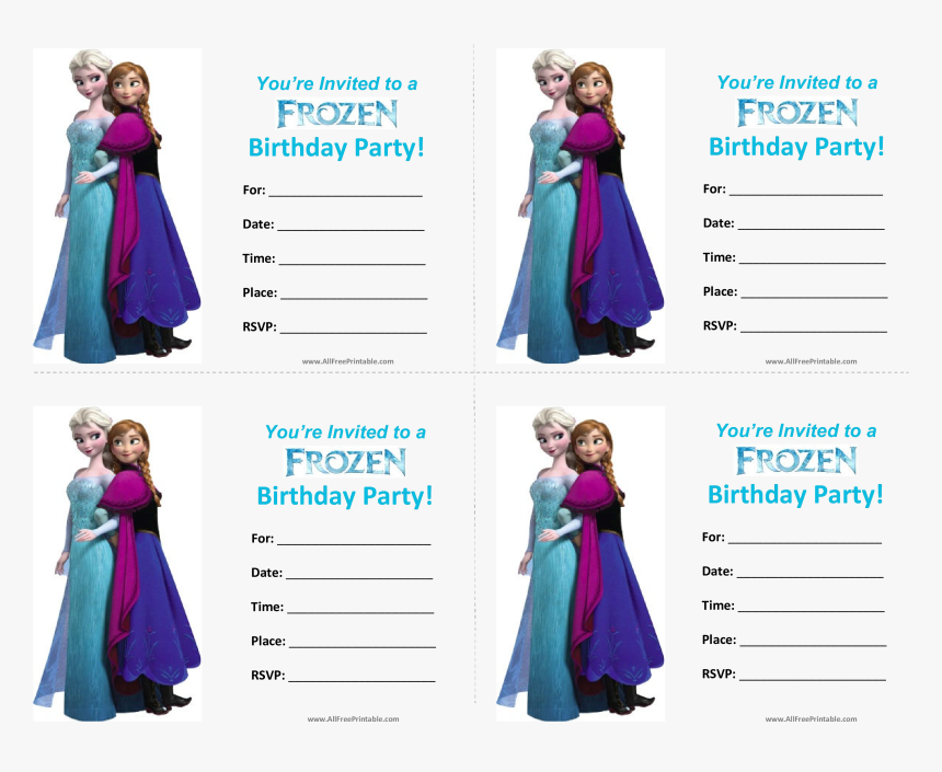 Elsa Anna Wedding Invitation Frozen Birthday - Frozen, HD Png Download