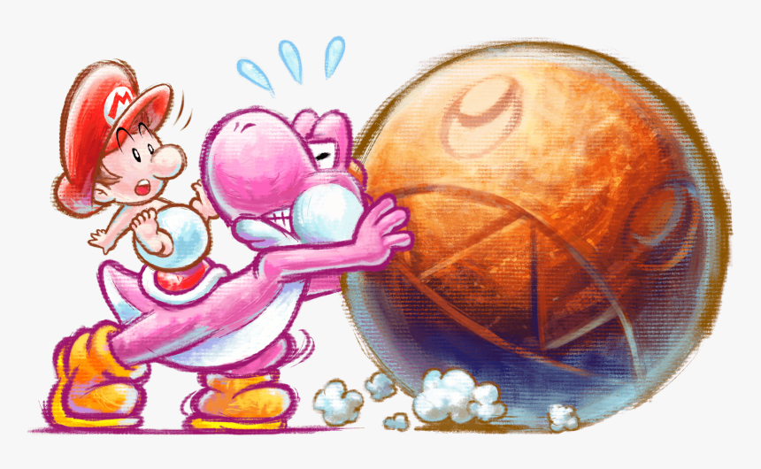 Yoshi's Island Chomp Rock, HD Png Download