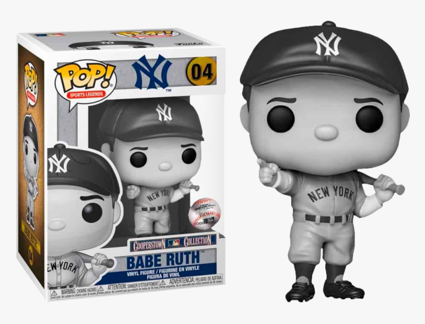 Babe Ruth Black & White Funko Pop Vinyl Figure - Babe Ruth Funko Pop, HD Png Download