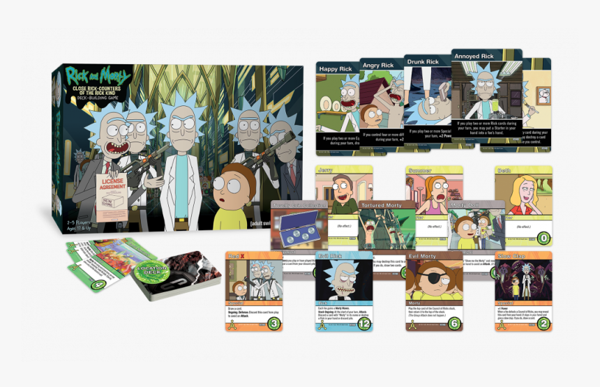 Rick And Morty Deck Building Game, HD Png Download