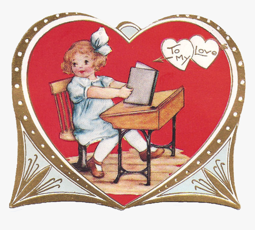 Printable Vintage Valentine, HD Png Download