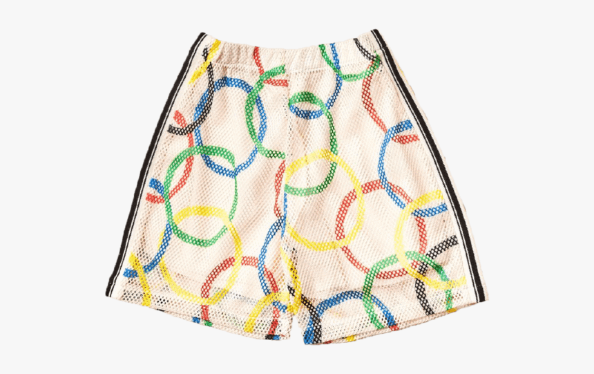 Noe And Zoe Olympic Ring Print Boys Shorts - Miniskirt, HD Png Download