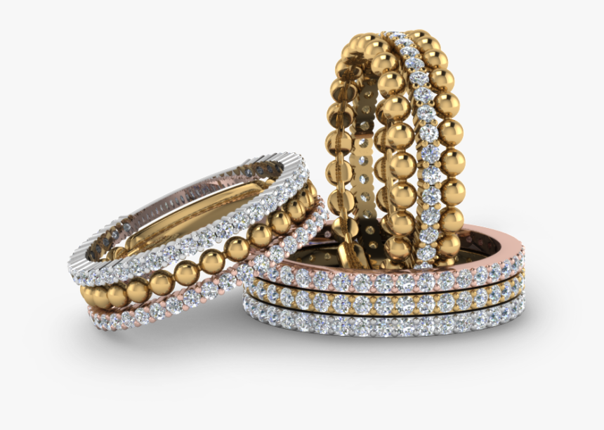 Stackable Rings And Bands - Body Jewelry, HD Png Download