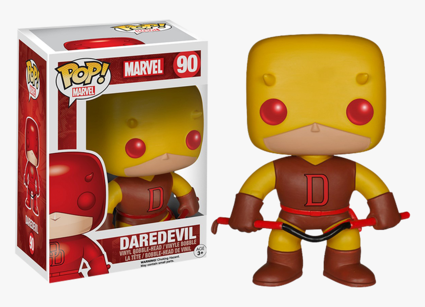 Yellow Daredevil Pop Marvel Vinyl Figure - Daredevil Funko Pop, HD Png Download