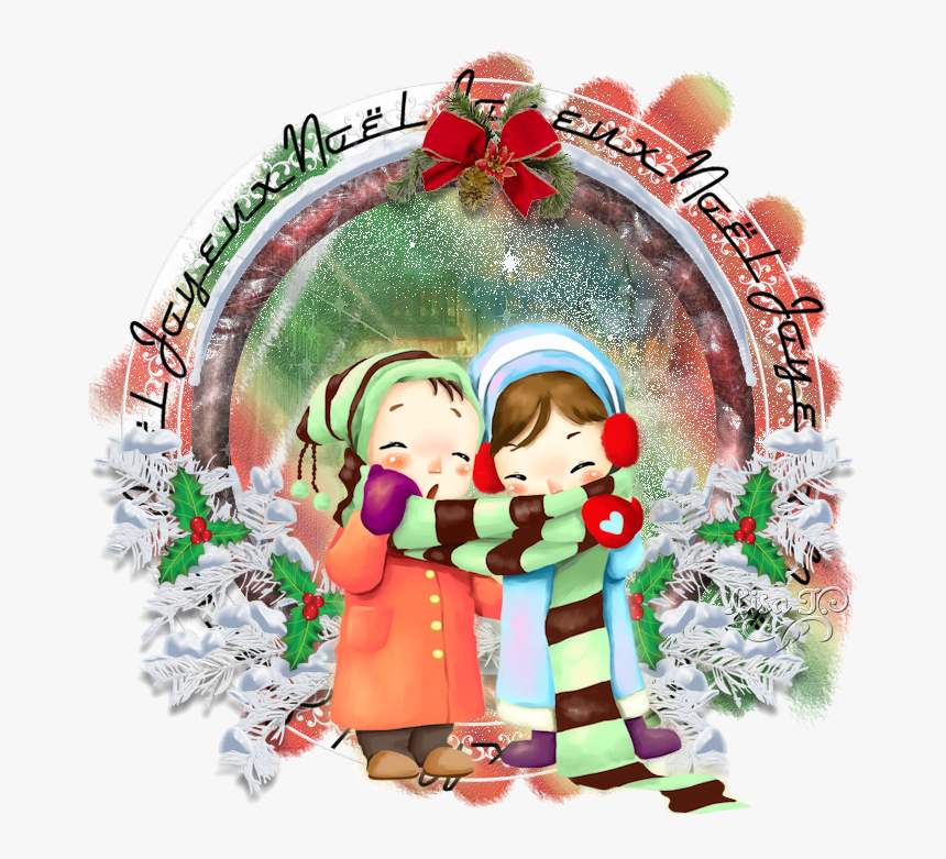 Winter Kids Drawing, HD Png Download