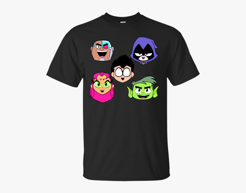 Teen Titans Faces T Shirt & Hoodie - T-shirt, HD Png Download