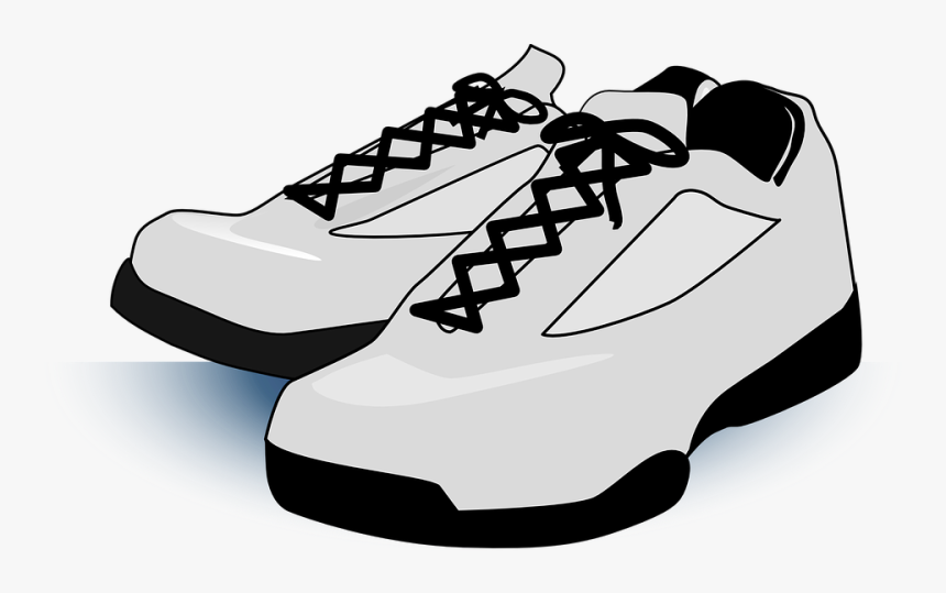 Vector Footprints Tennis Shoe - Transparent Shoe Clip Art, HD Png Download