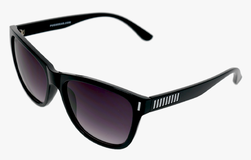 Shiny Black Frame Smoke Gradient Lens - Ban Rb2132 New Wayfarer Sunglasses, HD Png Download