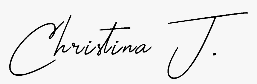 Christina Johnston Signature - Calligraphy, HD Png Download