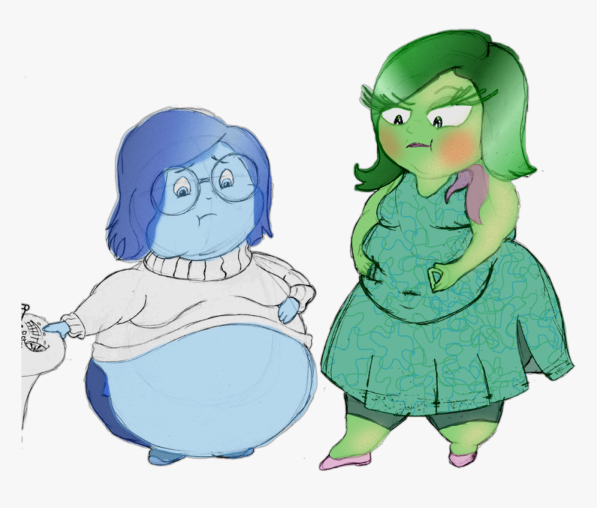 Inside Out Disgust Png - Inside Out Disgust And Sadness, Transparent Png